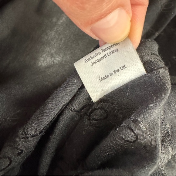 Temperly London Black Leather Moto Jacket - Picture 14 of 16